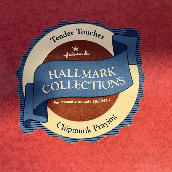 Chipmunk Praying Tender Touches Hallmark Figurine - Picture 7 of 8